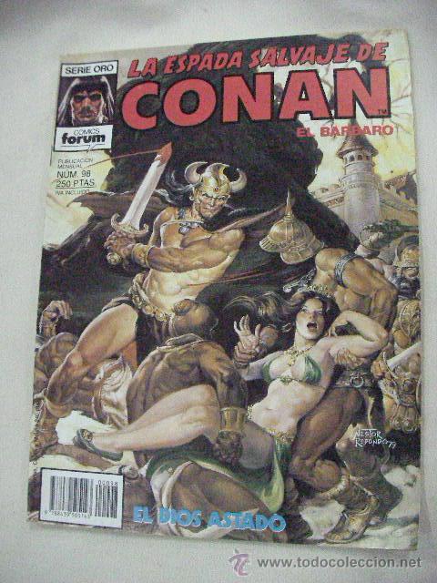 C&oacute;mics: LA ESPADA SALVAJE DE CONAN EL BARBARO N&ordm; 98 DE FORUM - Foto 1