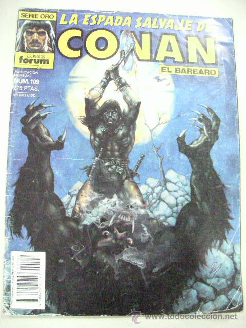 C&oacute;mics: LA ESPADA SALVAJE DE CONAN EL BARBARO N&ordm;  109 DE FORUM - Foto 1