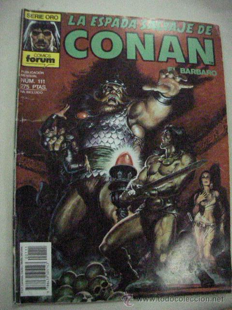 C&oacute;mics: LA ESPADA SALVAJE DE CONAN EL BARBARO N&ordm;  111 DE FORUM - Foto 1