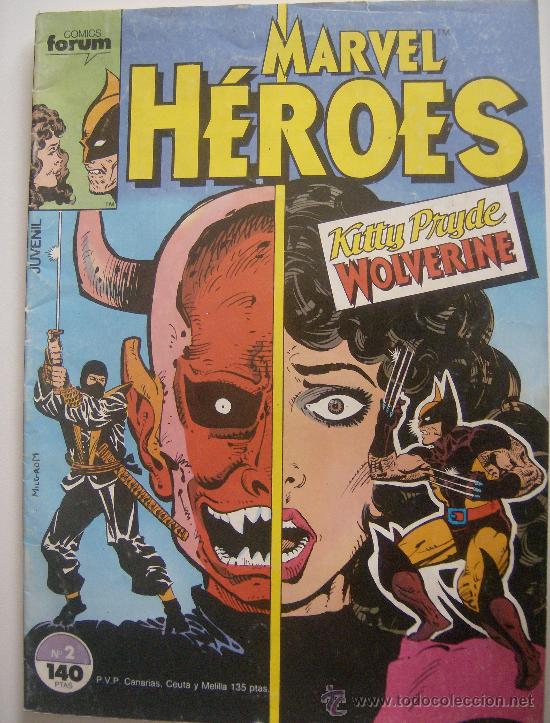 C&oacute;mics: MARVEL H&Eacute;ROES N&ordm; 02. FORUM, 1987. - Foto 1