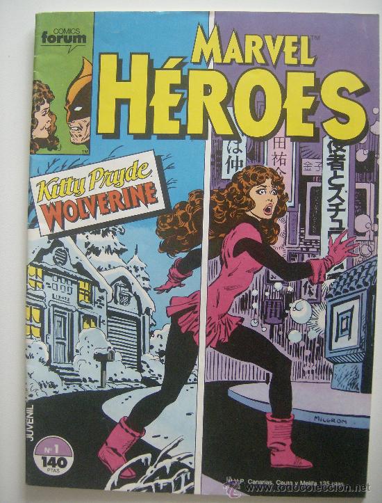 C&oacute;mics: MARVEL H&Eacute;ROES N&ordm; 01. FORUM, 1986. - Foto 1