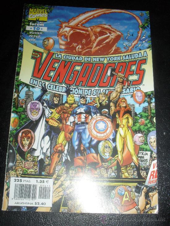 C&oacute;mics: LOS VENGADORES N&ordm; 10. VOL. 3. MARVEL COMICS. FORUM. - Foto 1