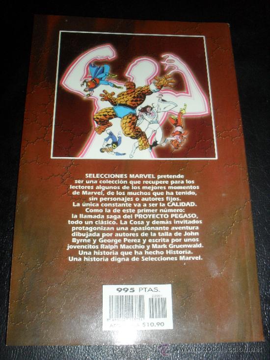 C&oacute;mics: SELECCIONES MARVEL N&ordm; 1. LA COSA: EL PROYECTO PEGASO. MARVEL COMICS. EXCELSIOR. FORUM. - Foto 2