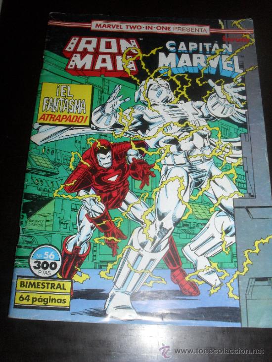 C&oacute;mics: MARVEL TWO IN ONE N&ordm; 47. IRON MAN CAPITAN MARVEL. COMICS BIMESTRAL. FORUM - Foto 1