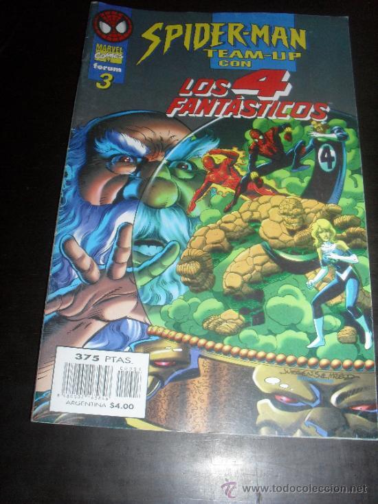 C&oacute;mics: SPIDERMAN TEAM-UP N&ordm; 3. CON LOS 4 FANTASTICOS. MARVEL COMICS. FORUM. - Foto 1