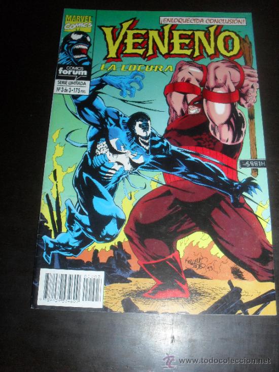 C&oacute;mics: VENENO LA LOCURA N&ordm; 3 DE 3. MARVEL COMICS. FORUM. - Foto 1