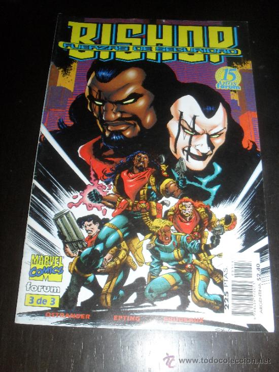 C&oacute;mics: BISHOP N&ordm; 3 DE 3. FUERZAS DE SEGURIDAD. MARVEL COMICS. FORUM. - Foto 1