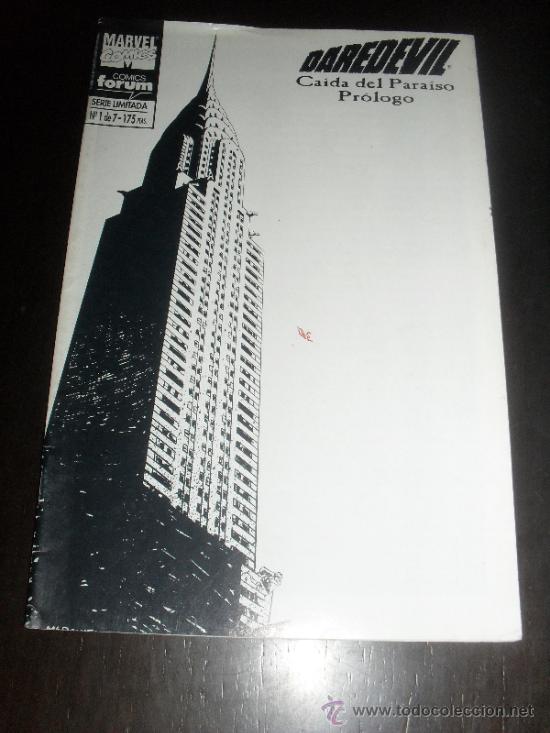 C&oacute;mics: DAREDEVIL N&ordm; 1 DE 7. CAIDA DEL PARAISO. MARVEL COMICS. FORUM. - Foto 1