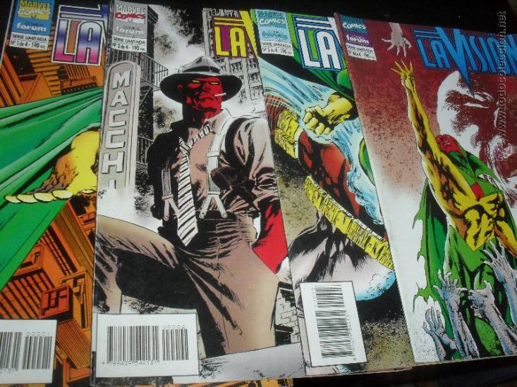 Comics: LA VISION N&ordm; 1, 2, 3 Y 4. COLECCION COMPLETA DE 4 NUMEROS. MARVEL COMICS. FORUM.