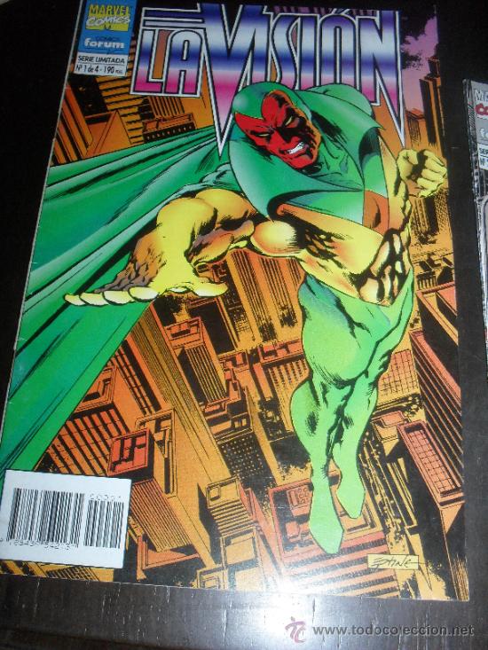 C&oacute;mics: LA VISION N&ordm; 1, 2, 3 Y 4. COLECCION COMPLETA DE 4 NUMEROS. MARVEL COMICS. FORUM. - Foto 2