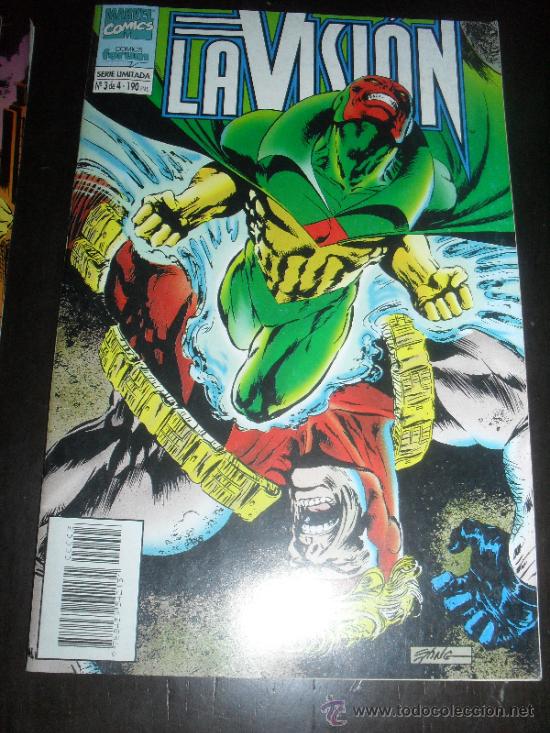 C&oacute;mics: LA VISION N&ordm; 1, 2, 3 Y 4. COLECCION COMPLETA DE 4 NUMEROS. MARVEL COMICS. FORUM. - Foto 4