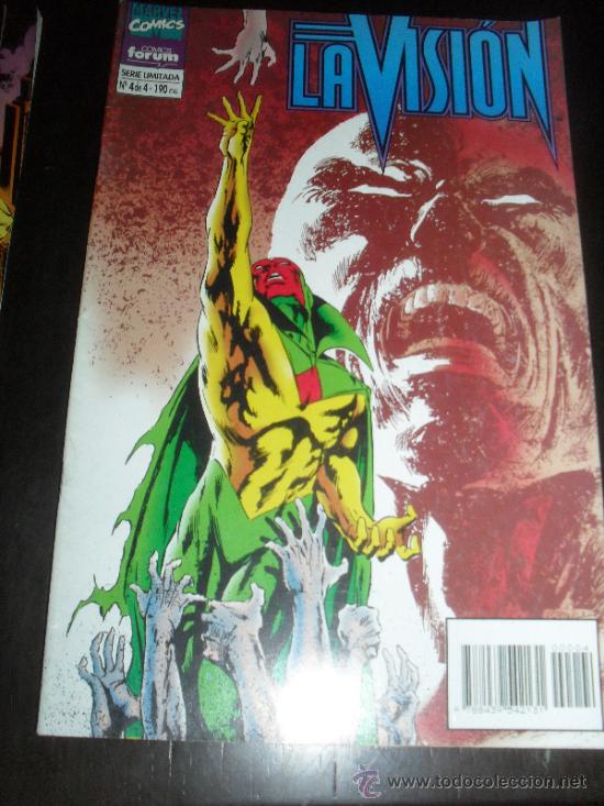 C&oacute;mics: LA VISION N&ordm; 1, 2, 3 Y 4. COLECCION COMPLETA DE 4 NUMEROS. MARVEL COMICS. FORUM. - Foto 5