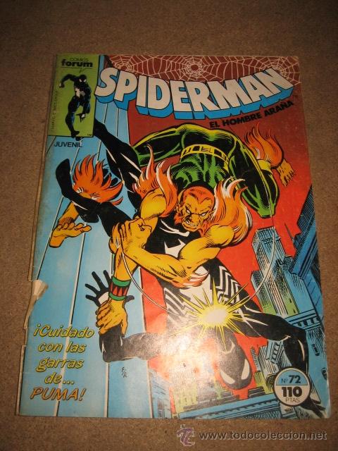 C&oacute;mics: SPIDERMAN EL HOMBRE ARA&Ntilde;A N&ordm; 72.COMICS FORUM 1983 - Foto 1