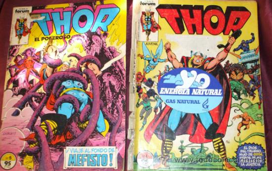 C&oacute;mics: LOTE DE 9 COMICS THOR DE COMICS FORUM DE MARVEL - Foto 2