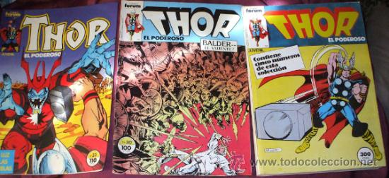 C&oacute;mics: LOTE DE 9 COMICS THOR DE COMICS FORUM DE MARVEL - Foto 3