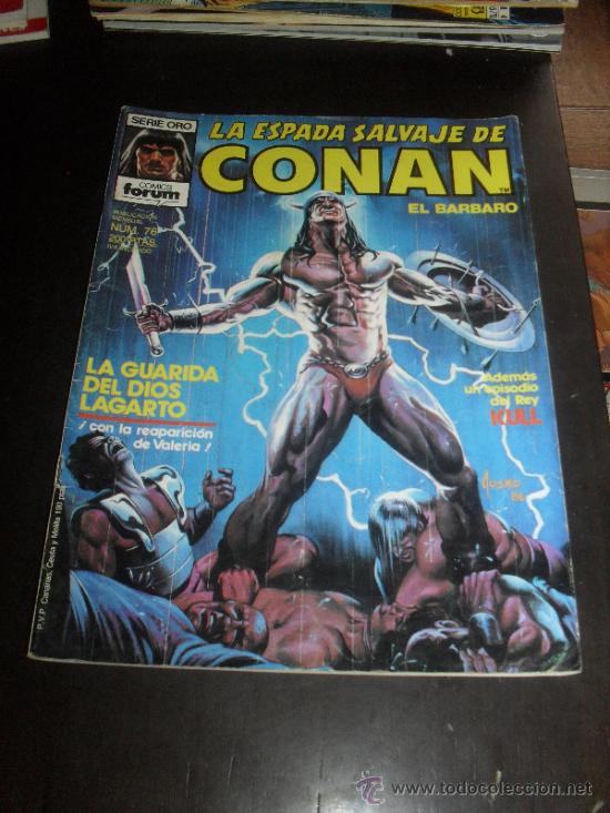 C&oacute;mics: LA ESPADA SALVAJE DE CONAN N&ordm; 76. VOL. 1. EL BARBARO. COMICS FORUM. - Foto 1