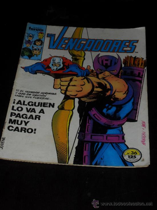 C&oacute;mics: LOS VENGADORES N&ordm; 36. VOL. 1. COMICS. FORUM. - Foto 1