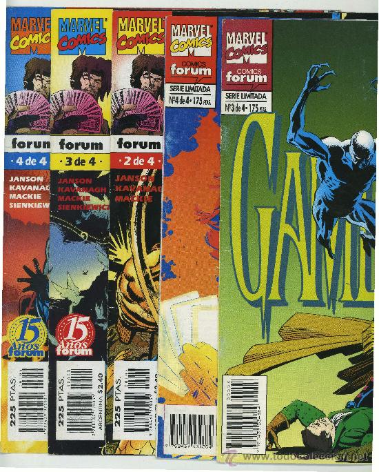 C&oacute;mics: GAMBITO - SOLO SE VENDE LAS PORTADAS Y CONTRAPORTADA DEL COMIC. - Foto 2