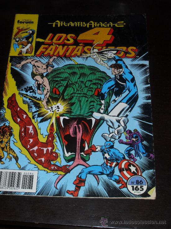 C&oacute;mics: LOS 4 FANTASTICOS. N&ordm; 86. VOL. 1. MARVEL COMICS FORUM. - Foto 1