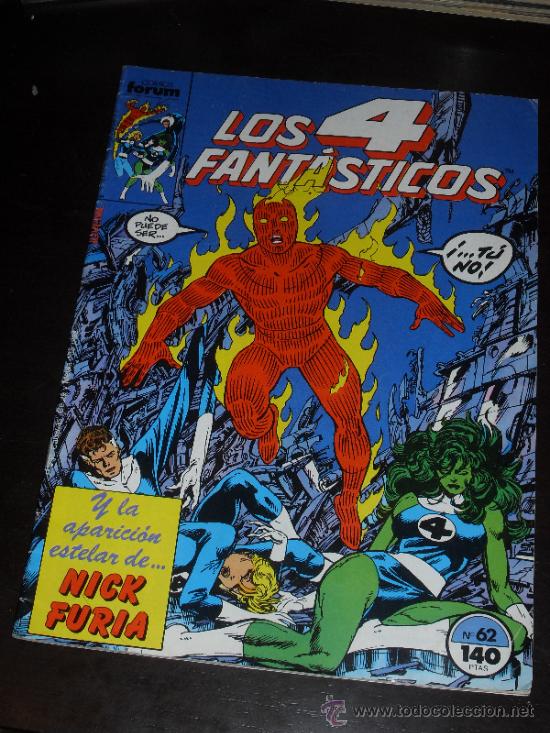 C&oacute;mics: LOS 4 FANTASTICOS. N&ordm; 62. VOL. 1. MARVEL COMICS FORUM. - Foto 1