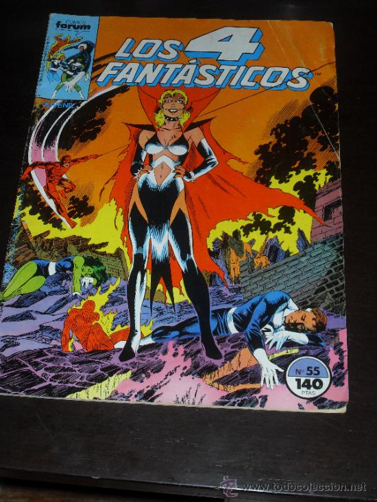C&oacute;mics: LOS 4 FANTASTICOS. N&ordm; 55. VOL. 1. MARVEL COMICS FORUM. - Foto 1