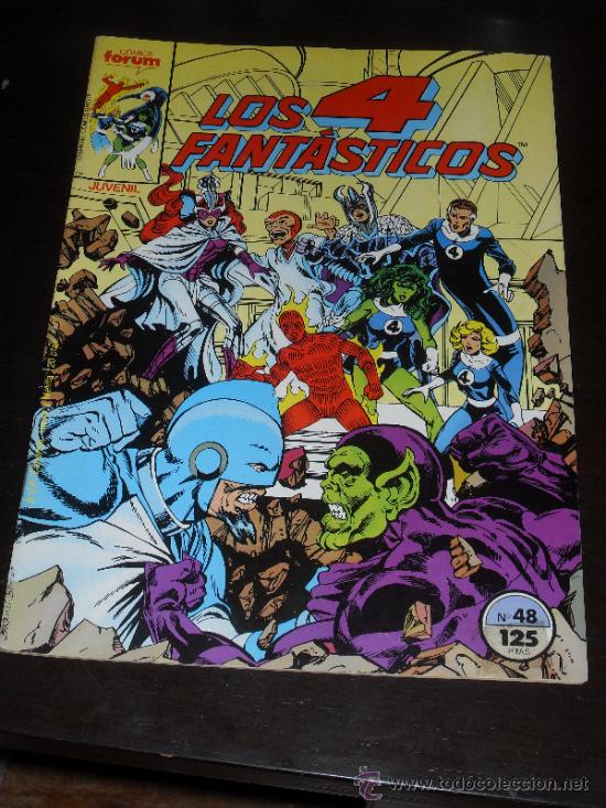 C&oacute;mics: LOS 4 FANTASTICOS. N&ordm; 48. VOL. 1. MARVEL COMICS FORUM. - Foto 1