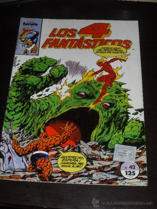 C&oacute;mics: LOS 4 FANTASTICOS. N&ordm; 42. VOL. 1. MARVEL COMICS FORUM. - Foto 1