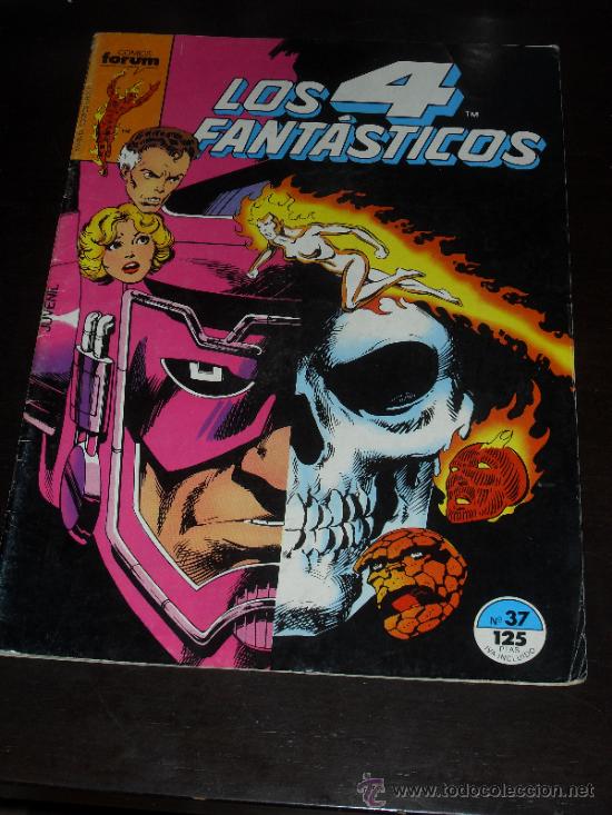 C&oacute;mics: LOS 4 FANTASTICOS. N&ordm; 37. VOL. 1. MARVEL COMICS FORUM. - Foto 1