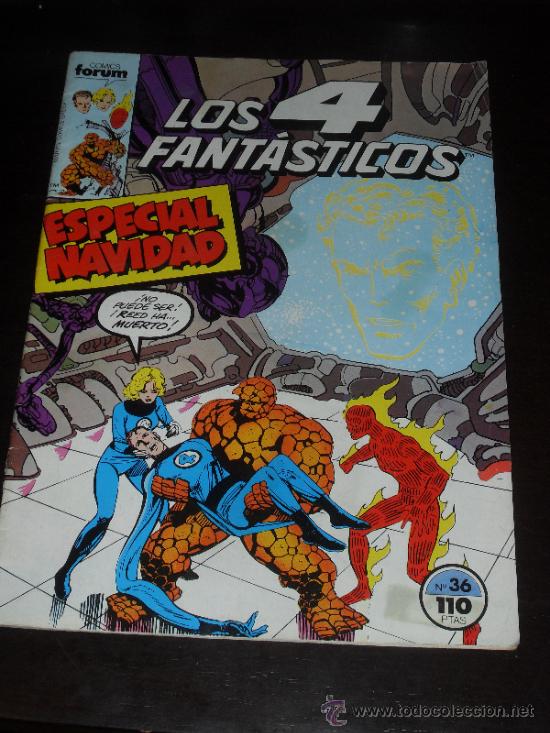 C&oacute;mics: LOS 4 FANTASTICOS. N&ordm; 36. VOL. 1. MARVEL COMICS FORUM. - Foto 1