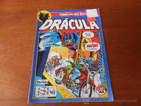 C&oacute;mics: CL&Aacute;SICOS DEL TERROR N&ordm; 10 STAN LEE PRESENTA: DR&Aacute;CULA. COMICS FORUM. MARVEL - Foto 1