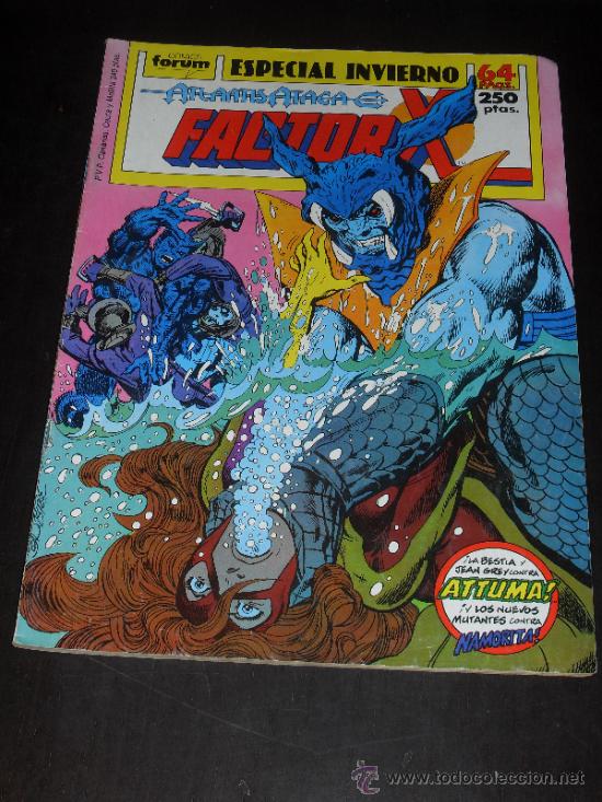 C&oacute;mics: FACTOR X. N&ordm; ESPECIAL INVIERNO 1989. VOL. 1. MARVEL COMICS FORUM. - Foto 1
