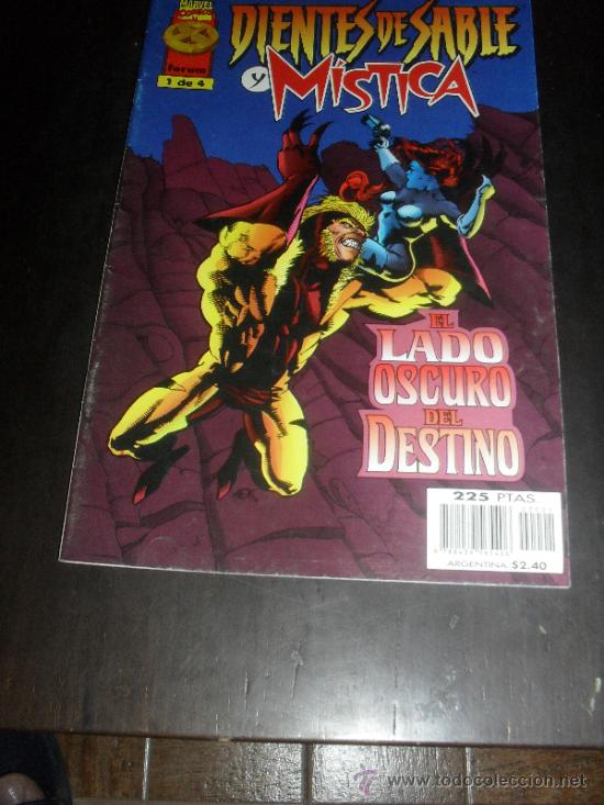 C&oacute;mics: DIENTES DE SABLE Y MISTICA. COLECCI&Oacute;N COMPLETA. 4 NUMEROS. MARVEL COMICS. FORUM. - Foto 2