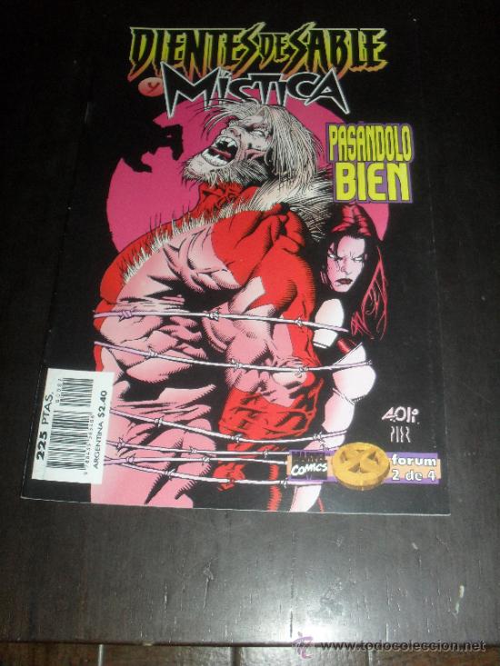 C&oacute;mics: DIENTES DE SABLE Y MISTICA. COLECCI&Oacute;N COMPLETA. 4 NUMEROS. MARVEL COMICS. FORUM. - Foto 4