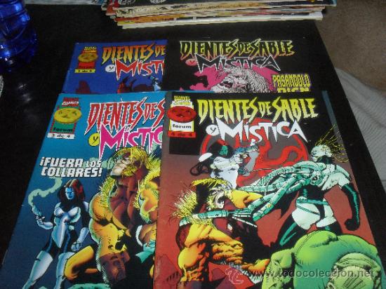 C&oacute;mics: DIENTES DE SABLE Y MISTICA. COLECCI&Oacute;N COMPLETA. 4 NUMEROS. MARVEL COMICS. FORUM. - Foto 6