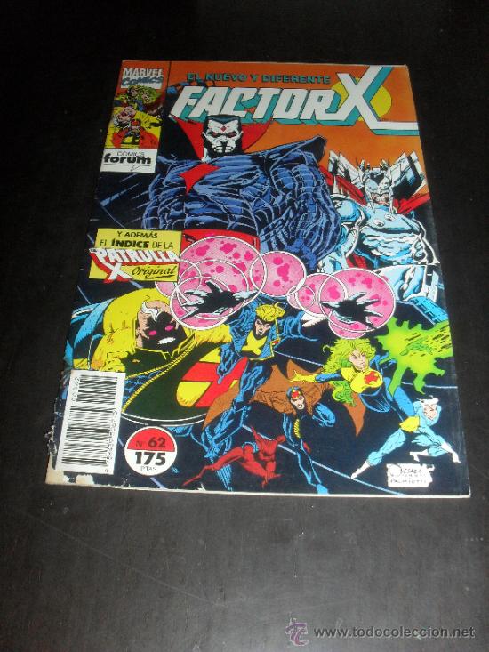 C&oacute;mics: FACTOR X. N&ordm; 62. VOL. 1. MARVEL COMICS. FORUM. - Foto 1