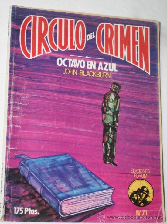 C&oacute;mics: C&Iacute;RCULO DEL CRIMEN N&ordm; 71 : OCTAVO EN AZUL (JOHN BLACKBURN). - Foto 1