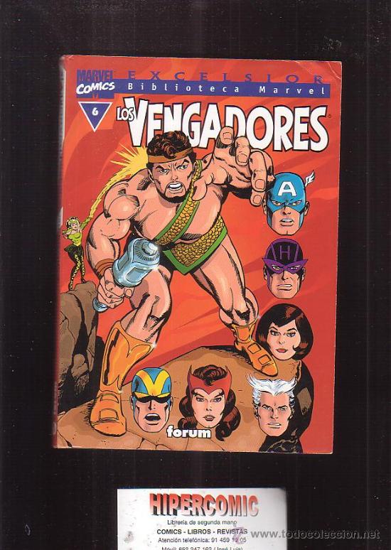 C&oacute;mics: EXCELSIOR BIBLIOTECA MARVEL , LOS VENGADORES N&ordm; 6 - Foto 1