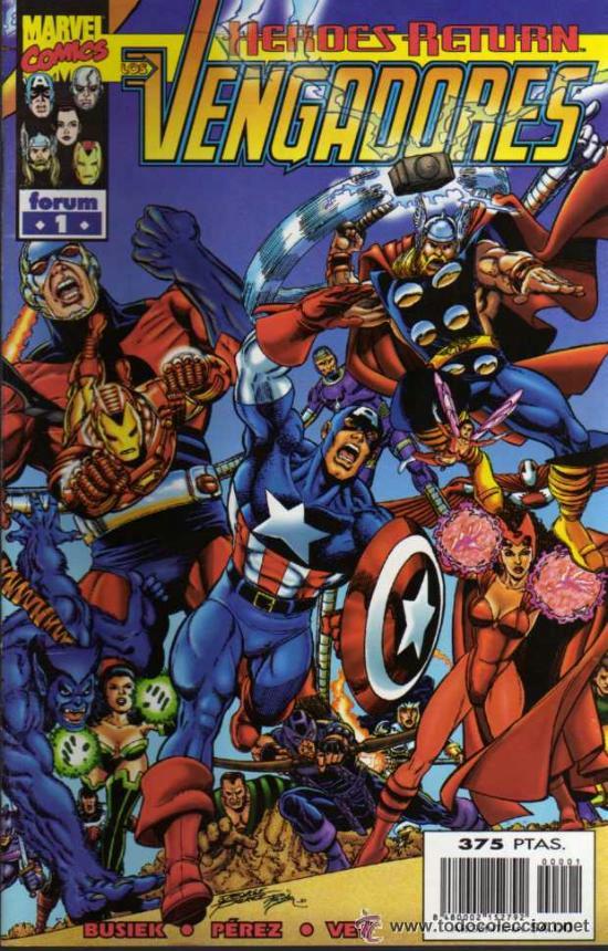 C&oacute;mics: LOS VENGADORES DEL N&ordm; 1 AL N&ordm; 12 HEROES RETURN - MARVEL  EDICIONES  FORUM - Foto 1
