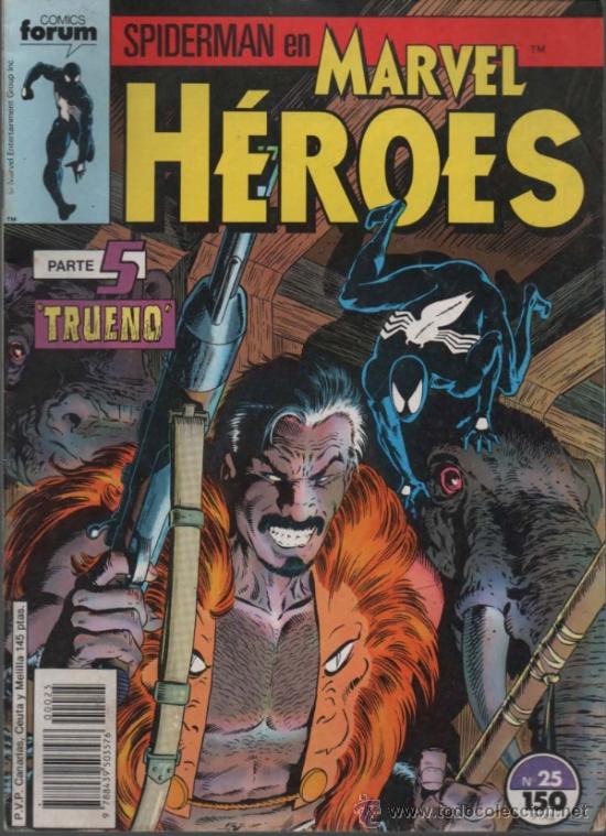 C&oacute;mics: SPIDERMAN EN MARVEL H&Eacute;ROES N&ordm; 25 TRUENO - Foto 1