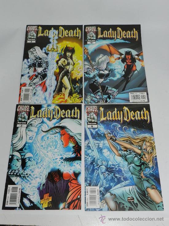 C&oacute;mics: 4 COMICS LADY DEATH, CHAOS! NUM. 2, 3, 6, 10. - Foto 1