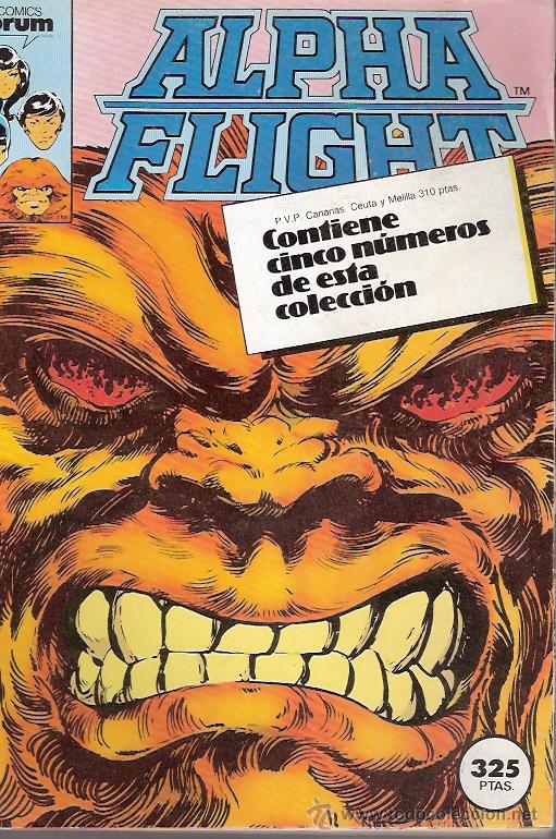 C&oacute;mics: TEBEO Y COMICS FORUM - MARVEL - ALPHA FLIGHT - CONTIENE 5 NUMEROS DEL 6 AL 10 - Foto 1