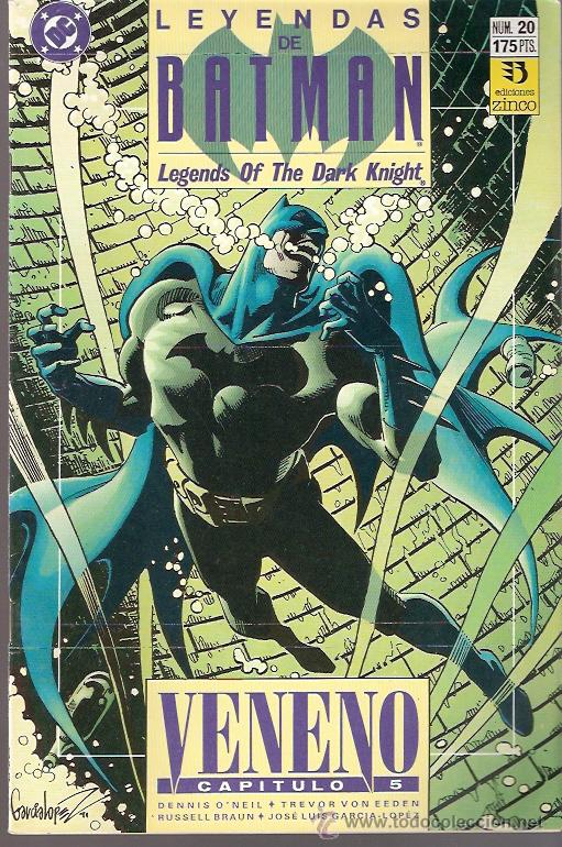 C&oacute;mics: TEBEO Y COMICS EDICIONES ZINCO - LEYENDAS DE BATMAN - VENENO - NUMERO 20 - Foto 1