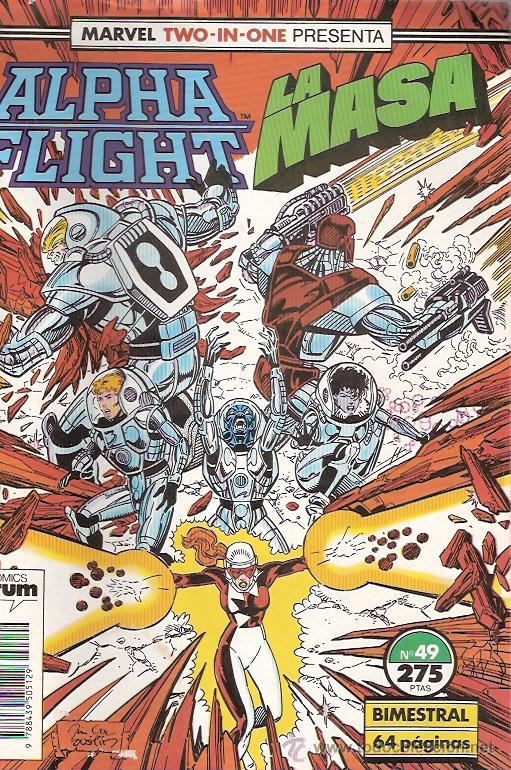 C&oacute;mics: TEBEO Y COMICS FORUM MARVEL - ALPHA FLIGHT - LA MASA - NUMERO 49 - Foto 1