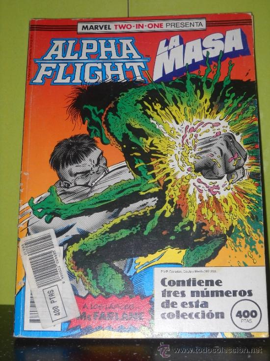 C&oacute;mics: MARVEL TWO IN ONE. ALPHA FLIGHT - LA MASA. 51, 52 Y 53 EN UN RETAPADO - Foto 1