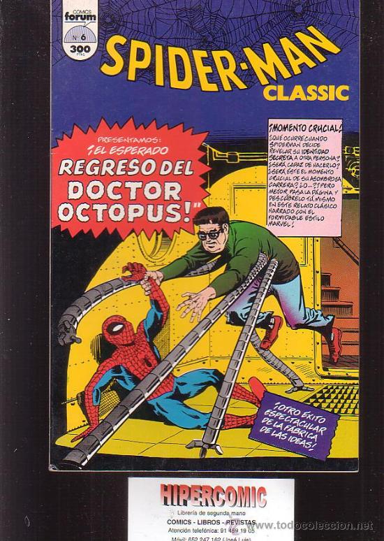 C&oacute;mics: SPIDERMAN CLASSIC, N&ordm; 6 - edita : Forum - Foto 1