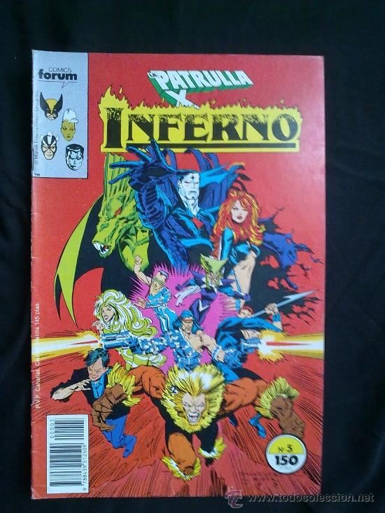 C&oacute;mics: Inferno N&ordm; 5. Con La Patrulla X. Forum 1990 - Foto 1