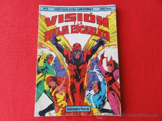 C&oacute;mics: COLECCI&Oacute;N EXTRA SUPERHEROES. N&ordm; 2. VISI&Oacute;N Y LA BRUJA ESCARLATA - Foto 1