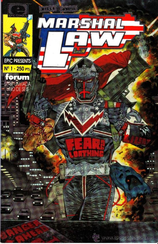 C&oacute;mics: MARSHAL LAW. EPIC COMICS. MINISERIE DE 6 COMPLETA + 2 PRESTIGIOS. LOTE PRO - Foto 1