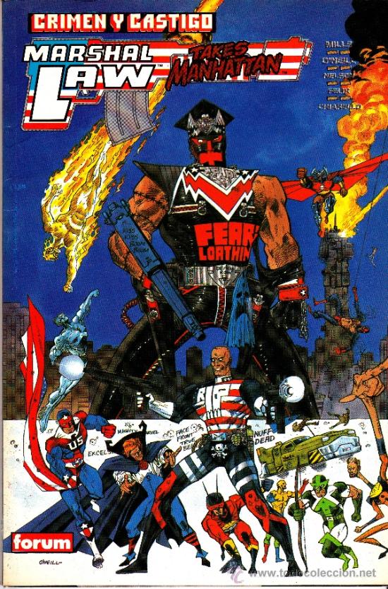C&oacute;mics: MARSHAL LAW. EPIC COMICS. MINISERIE DE 6 COMPLETA + 2 PRESTIGIOS. LOTE PRO - Foto 2