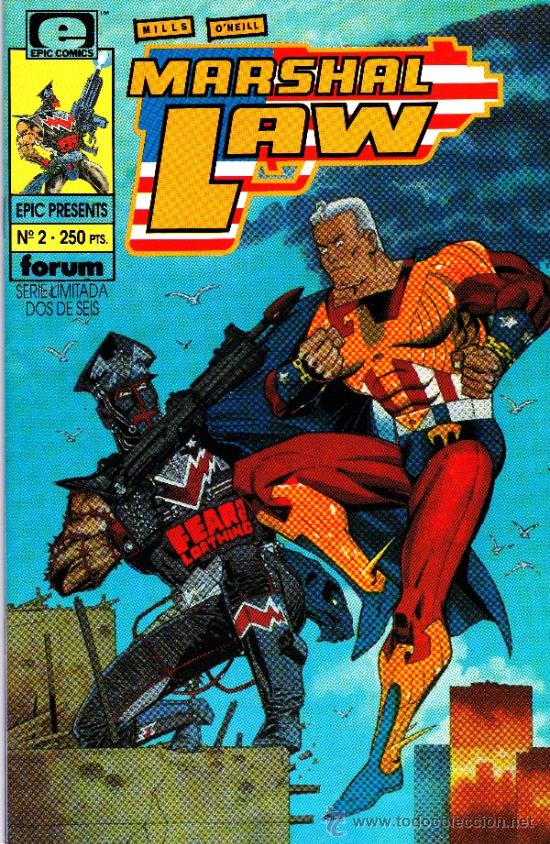 C&oacute;mics: MARSHAL LAW. EPIC COMICS. MINISERIE DE 6 COMPLETA + 2 PRESTIGIOS. LOTE PRO - Foto 3